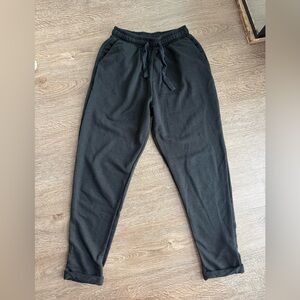 Zara women’s  size M Black Drawstring Joggers